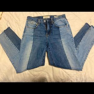 2 shades of blue jeans